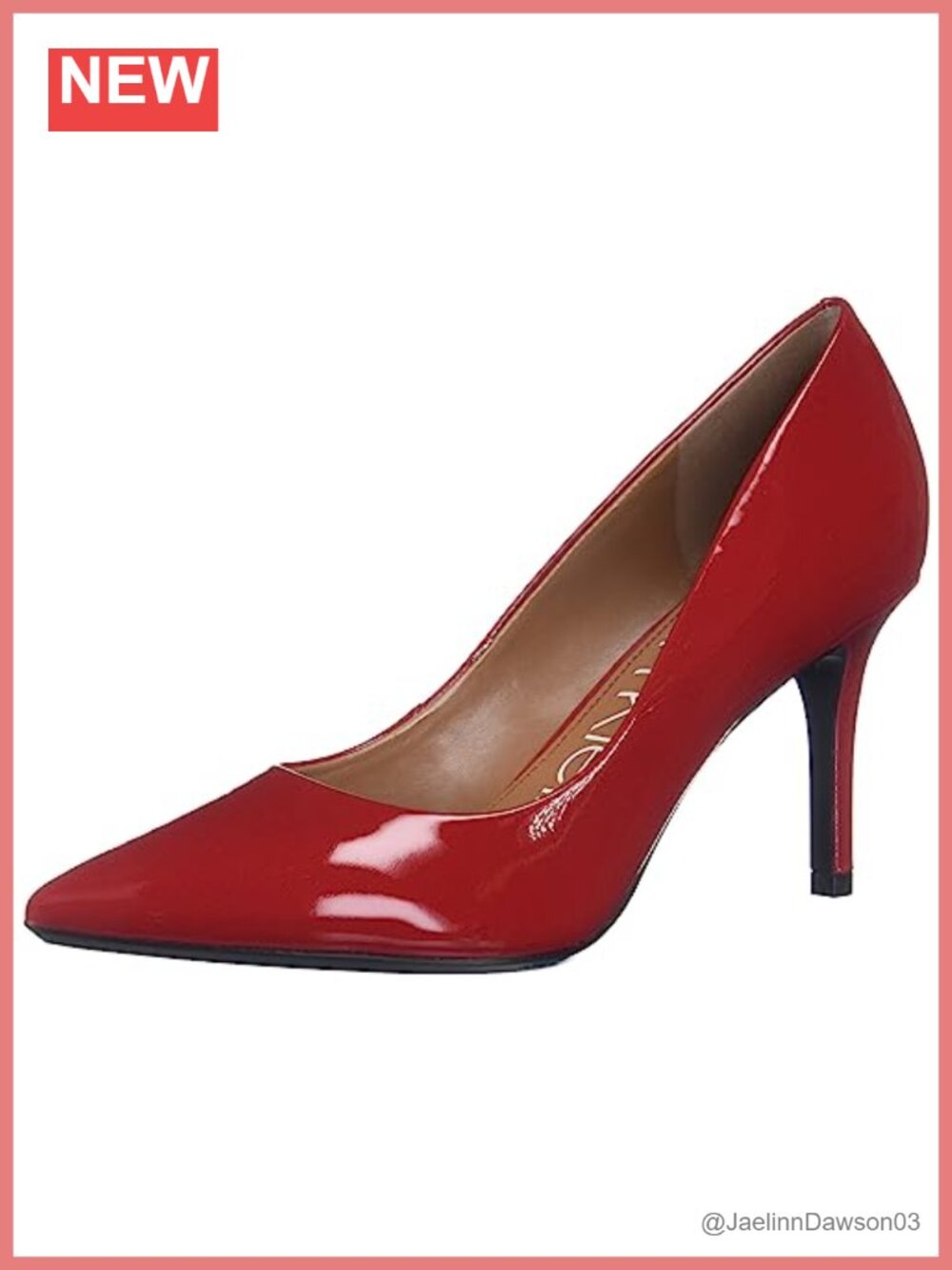 Women's Pointed Toe Stiletto Leather Pumps, 4 Inch Heel, Slip-On Office Shoes